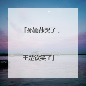 孙颖莎哭了，王楚钦笑了