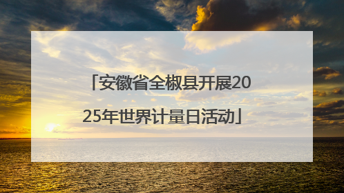 安徽省全椒县开展2025年世界计量日活动