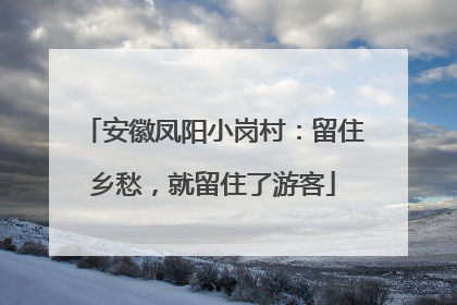 安徽凤阳小岗村：留住乡愁，就留住了游客