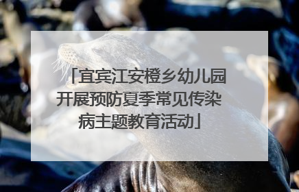 宜宾江安橙乡幼儿园开展预防夏季常见传染病主题教育活动