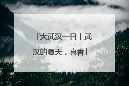 大武汉一日丨武汉的夏天，真香