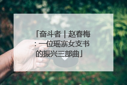 奋斗者｜赵春梅：一位瑶寨女支书的振兴三部曲
