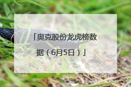 奥克股份龙虎榜数据（6月5日）