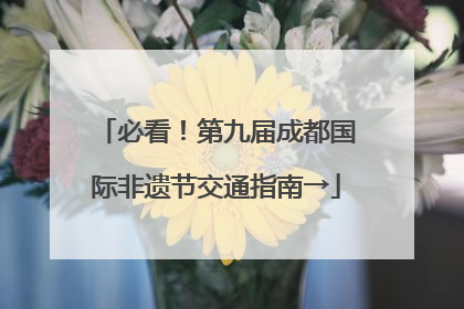 必看！第九届成都国际非遗节交通指南→