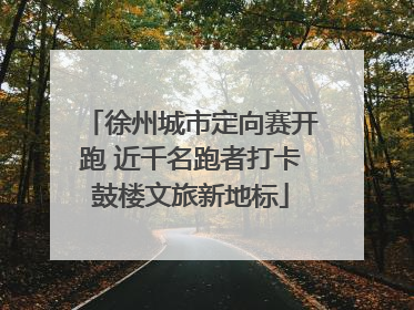 徐州城市定向赛开跑 近千名跑者打卡鼓楼文旅新地标