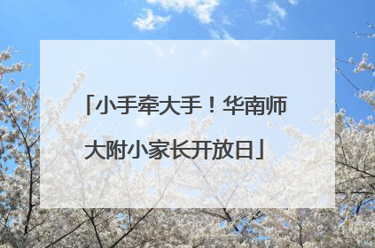 小手牵大手！华南师大附小家长开放日