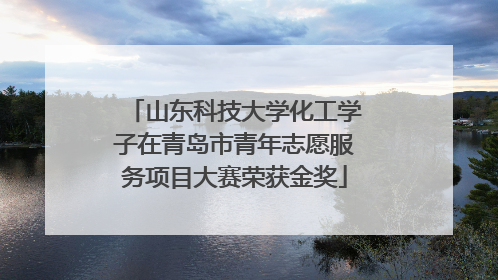 山东科技大学化工学子在青岛市青年志愿服务项目大赛荣获金奖