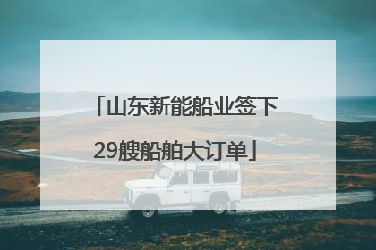 山东新能船业签下29艘船舶大订单