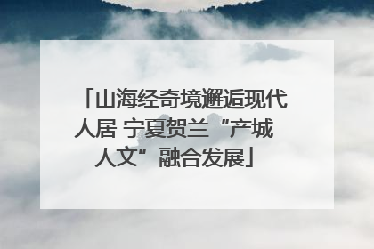 山海经奇境邂逅现代人居 宁夏贺兰“产城人文”融合发展