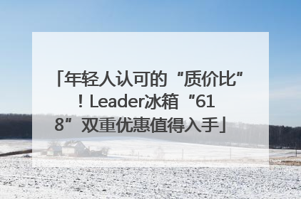 年轻人认可的“质价比”！Leader冰箱“618”双重优惠值得入手