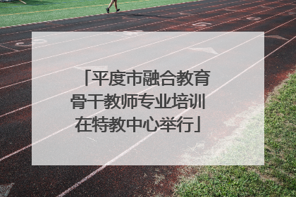 平度市融合教育骨干教师专业培训在特教中心举行