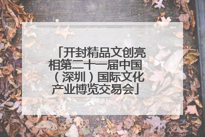 开封精品文创亮相第二十一届中国（深圳）国际文化产业博览交易会