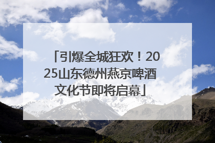 引爆全城狂欢！2025山东德州燕京啤酒文化节即将启幕