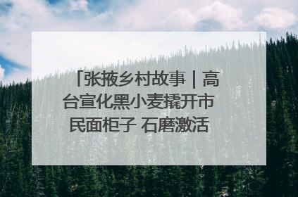 张掖乡村故事｜高台宣化黑小麦撬开市民面柜子 石磨激活村集体钱匣子