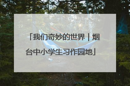 我们奇妙的世界｜烟台中小学生习作园地