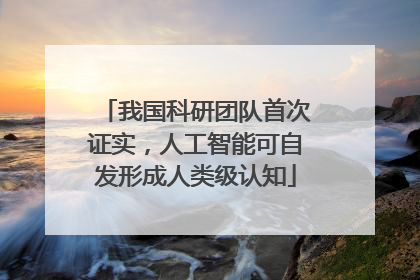 我国科研团队首次证实，人工智能可自发形成人类级认知