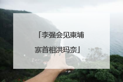 李强会见柬埔寨首相洪玛奈