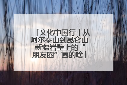 文化中国行丨从阿尔泰山到昆仑山 新疆岩壁上的“朋友圈”画的啥