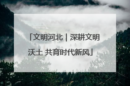 文明河北｜深耕文明沃土 共育时代新风
