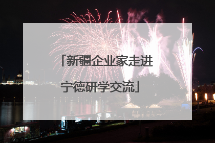 新疆企业家走进宁德研学交流