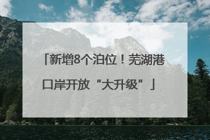 新增8个泊位！芜湖港口岸开放“大升级”