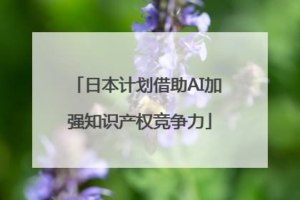 日本计划借助AI加强知识产权竞争力