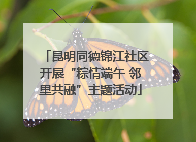 昆明同德锦江社区开展“粽情端午 邻里共融”主题活动
