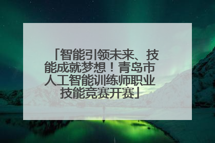 智能引领未来、技能成就梦想！青岛市人工智能训练师职业技能竞赛开赛