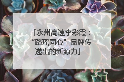 永州高速李彩霞：“路瑶同心”品牌传递出的新源力