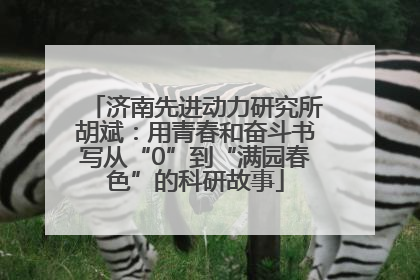 济南先进动力研究所胡斌：用青春和奋斗书写从“0”到“满园春色”的科研故事