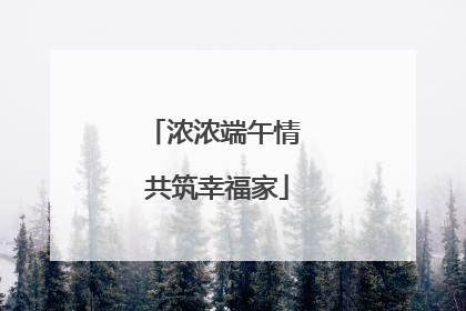 浓浓端午情 共筑幸福家