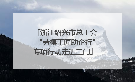 浙江绍兴市总工会“劳模工匠助企行”专项行动走进三门