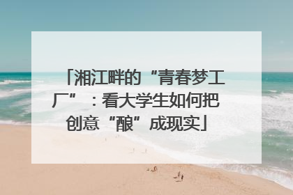 湘江畔的“青春梦工厂”：看大学生如何把创意“酿”成现实