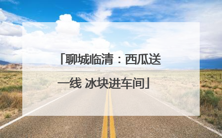 聊城临清：西瓜送一线 冰块进车间
