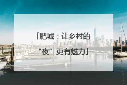 肥城：让乡村的“夜”更有魅力