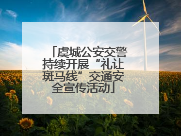 虞城公安交警持续开展“礼让斑马线”交通安全宣传活动