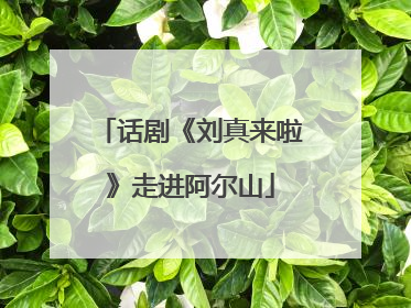 话剧《刘真来啦》走进阿尔山
