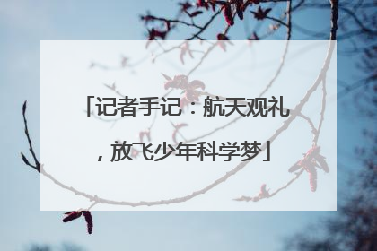 记者手记：航天观礼，放飞少年科学梦