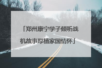 郑州康宁学子倾听战机故事厚植家国情怀