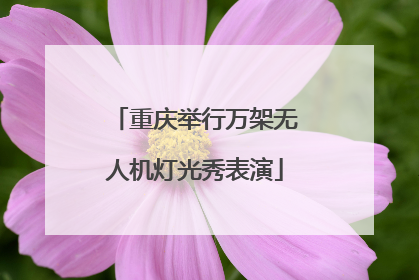 重庆举行万架无人机灯光秀表演