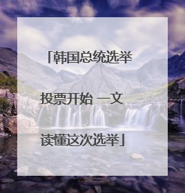 韩国总统选举投票开始 一文读懂这次选举