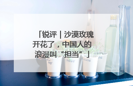 锐评｜沙漠玫瑰开花了，中国人的浪漫叫“担当”
