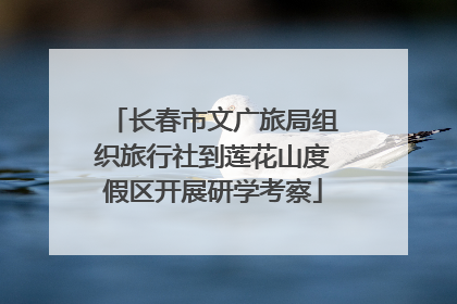 长春市文广旅局组织旅行社到莲花山度假区开展研学考察