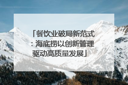 餐饮业破局新范式：海底捞以创新管理驱动高质量发展