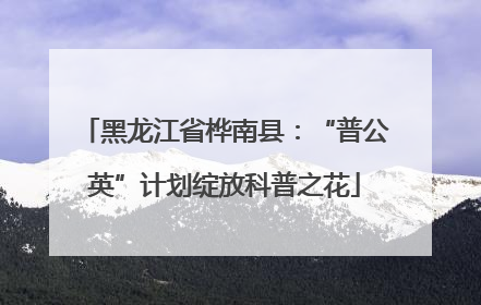 黑龙江省桦南县：“普公英”计划绽放科普之花