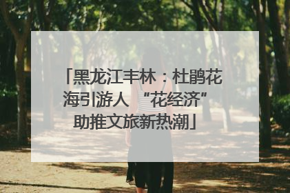 黑龙江丰林：杜鹃花海引游人 “花经济”助推文旅新热潮