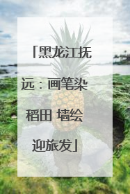黑龙江抚远：画笔染稻田 墙绘迎旅发