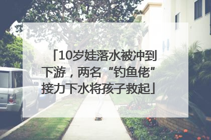10岁娃落水被冲到下游，两名“钓鱼佬”接力下水将孩子救起