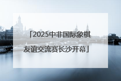 2025中非国际象棋友谊交流赛长沙开幕