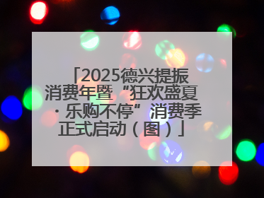 2025德兴提振消费年暨“狂欢盛夏・乐购不停”消费季正式启动（图）